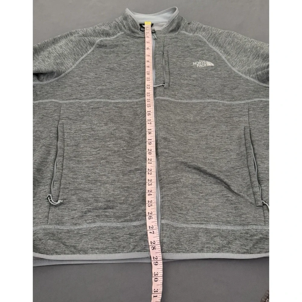 The North Face Canyonlands Jacket Mens XL Gray Full Zip Fleece Zipper Pockets